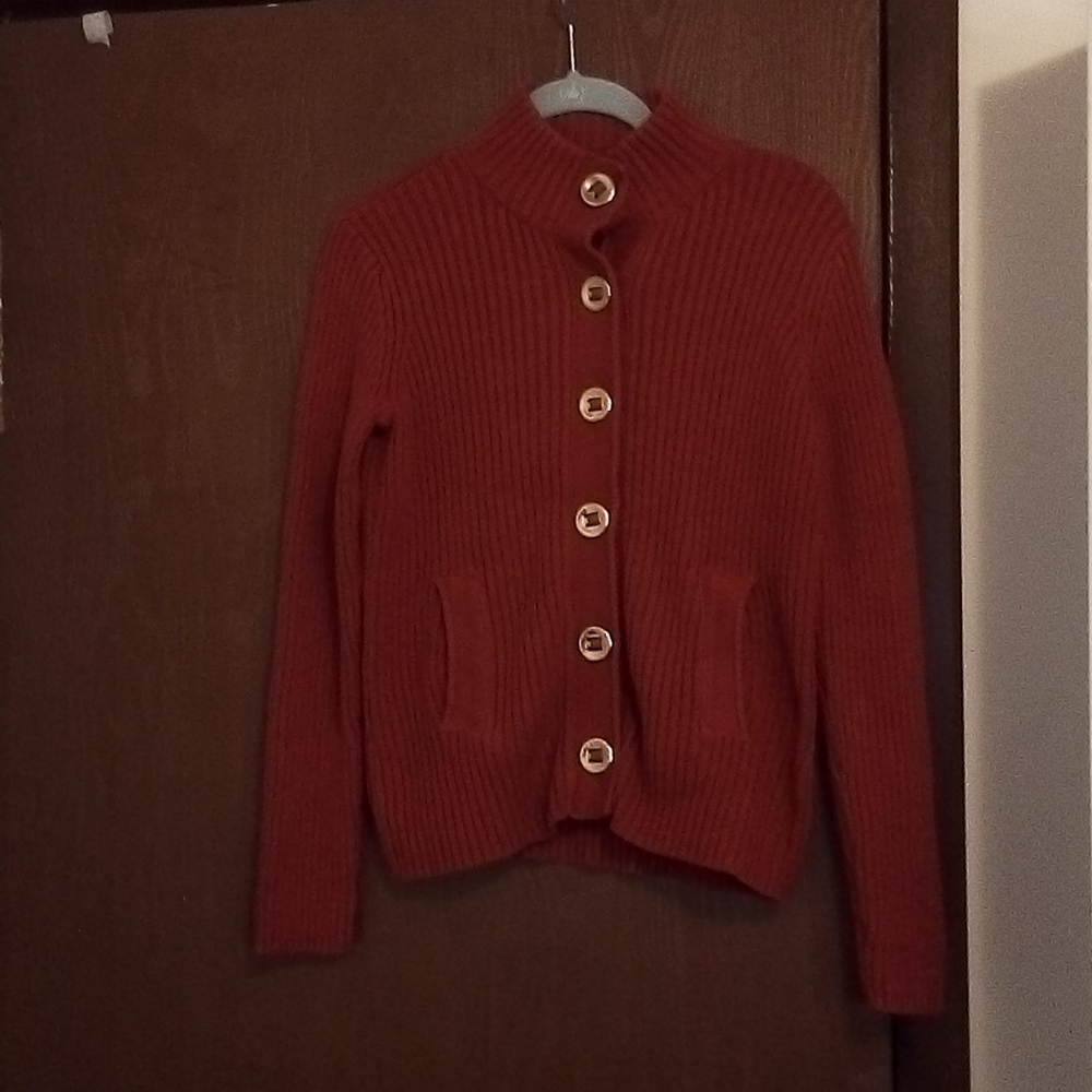 Charter Club petite red sweater size P/S